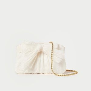 Anthropologie Rochelle Pearl Mini Bow Clutch